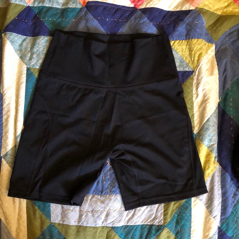 Offline by Aerie Black Hi-Rise Bike Shorts
